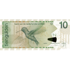 P28d Netherlands Antilles - 10 Gulden Year 2006